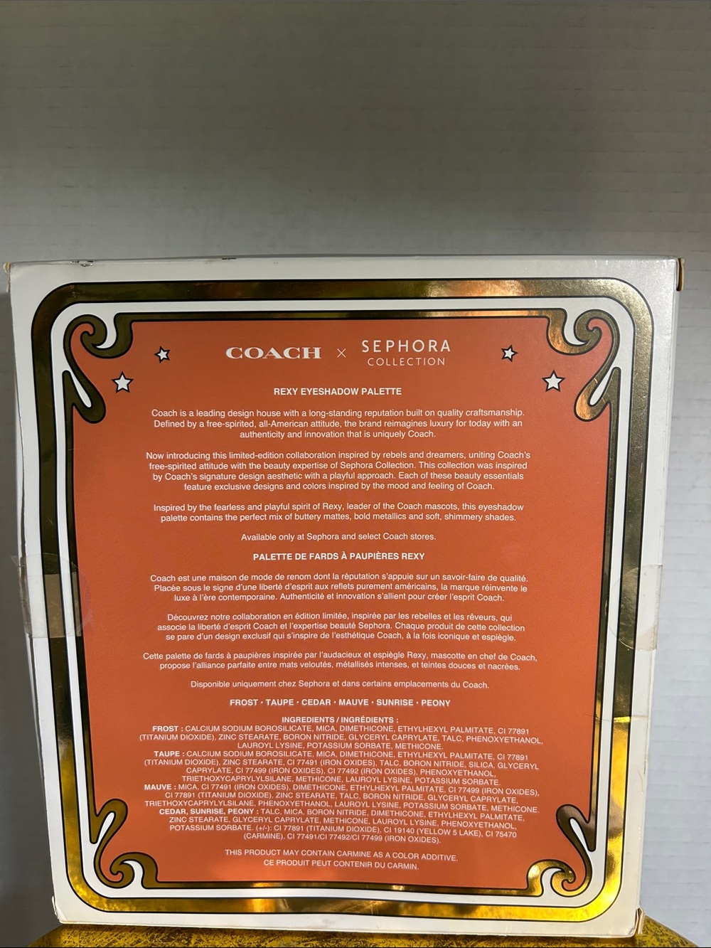 Coach Pink & Orange Dinosaur Keychain Palette - Picture 4 of 5